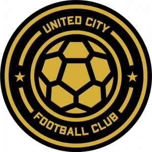 Логотип ФК «Юнайтед Сити» (Нью-Кларк-Сити) в черном цвете